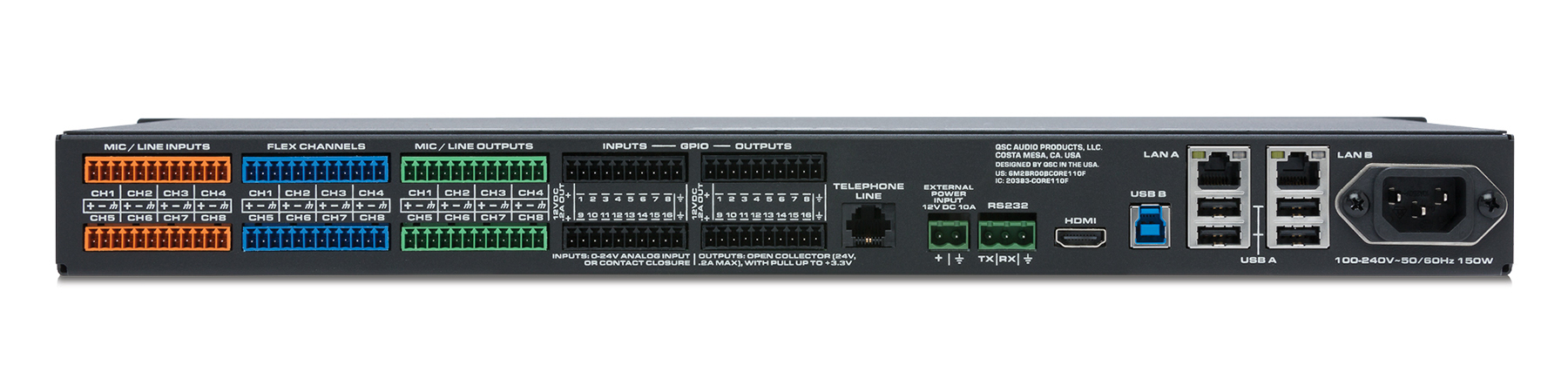 QSC Q-SYS Core 110f Audio DSP