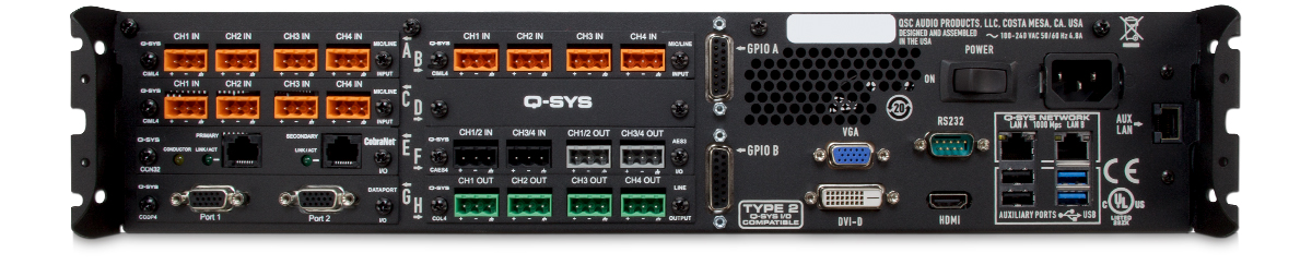 QSC Q-SYS Core 510i Digital Audio Processor
